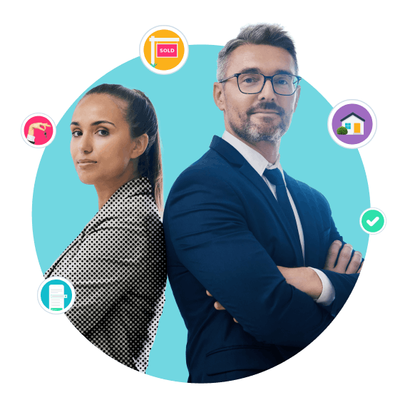 Two successful real estate agents