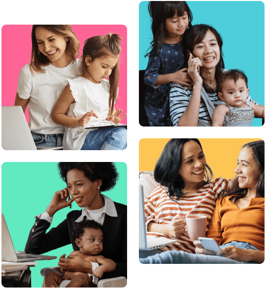 Moms working as real estate agents