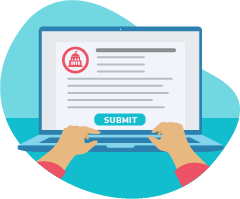 submit your real estate license application