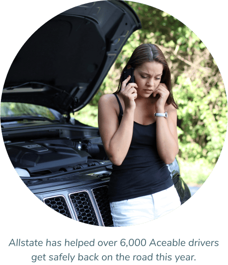 girl stranded on side of road