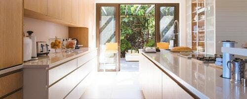Kitchen inside modern home