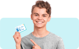 Teen holding Nevada drivers license