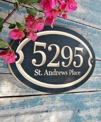 Personalized Address Sign