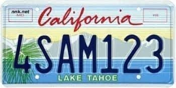 Lake Tahoe Conservancy License Plate
