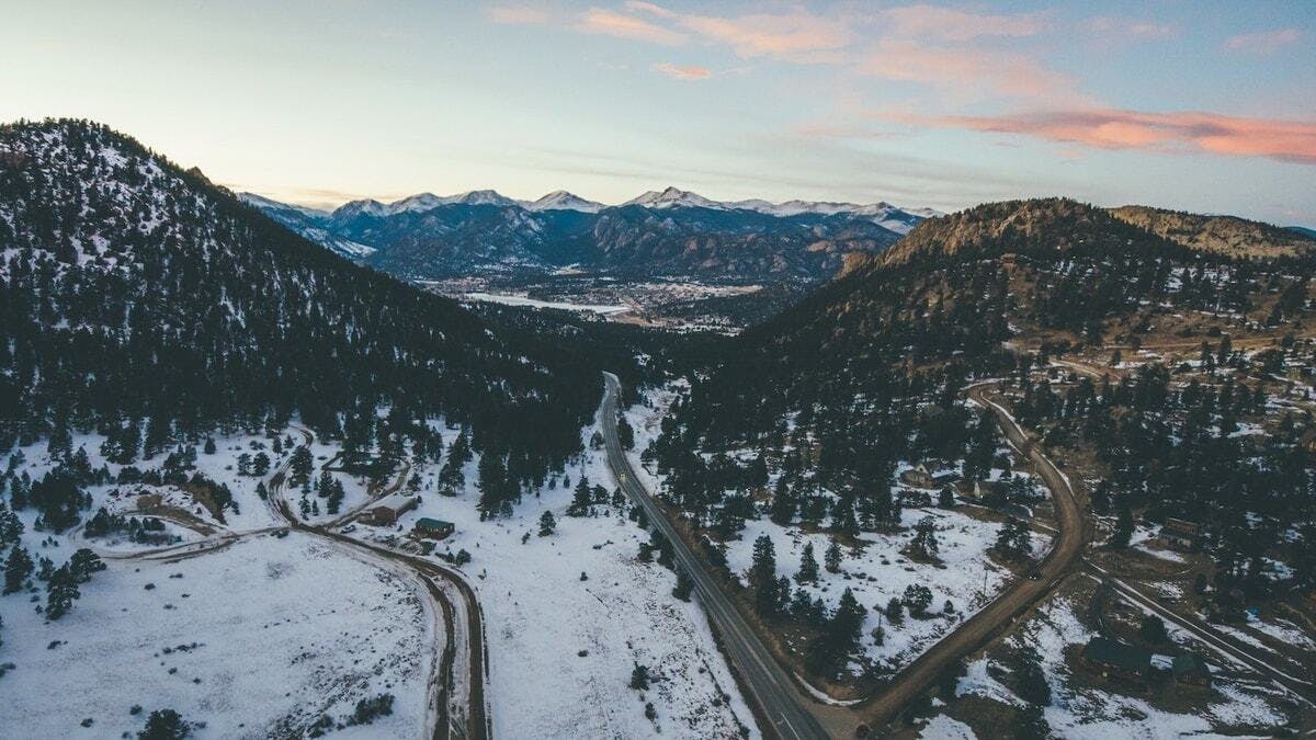 colorado roads in winter