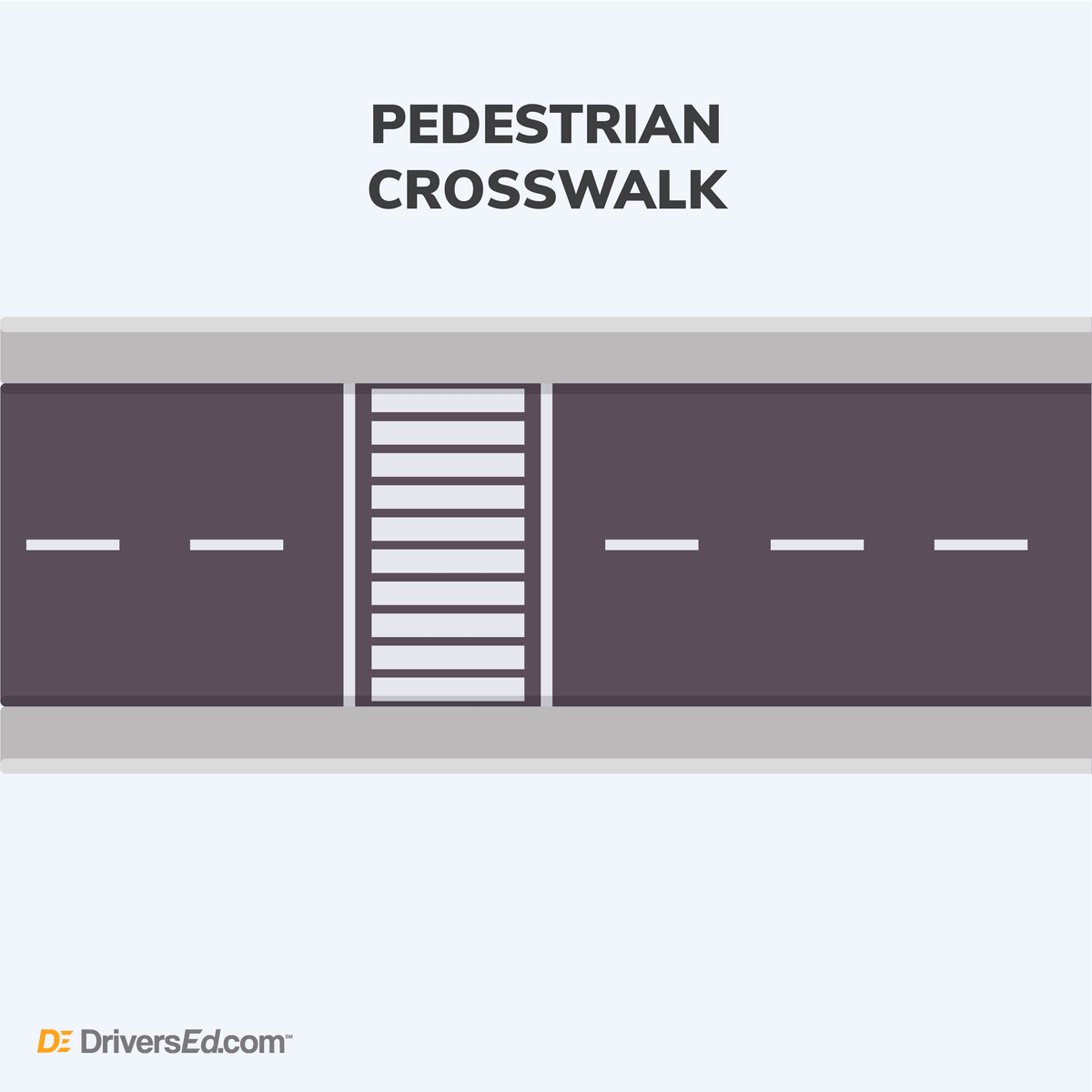 What is a pedestrian cross walk?