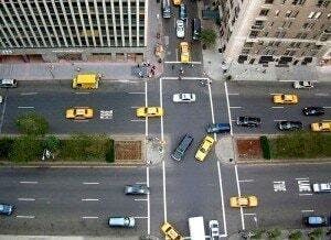 top view intersection