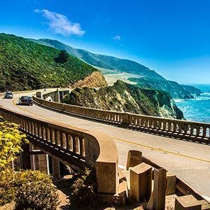 Big Sur California road