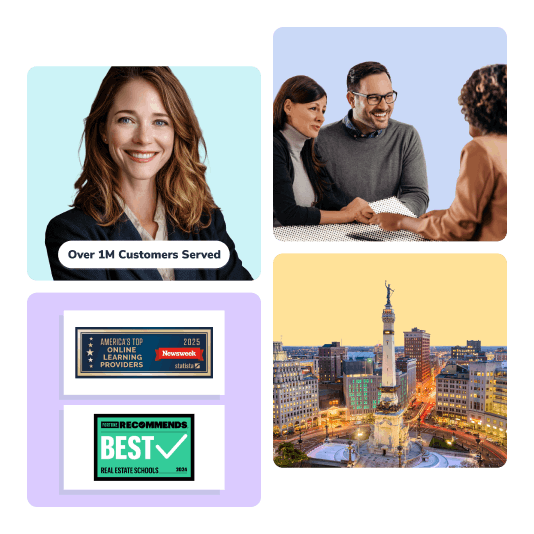 Four squares with Indiana skyline, Mortgage officer, Aceable awards