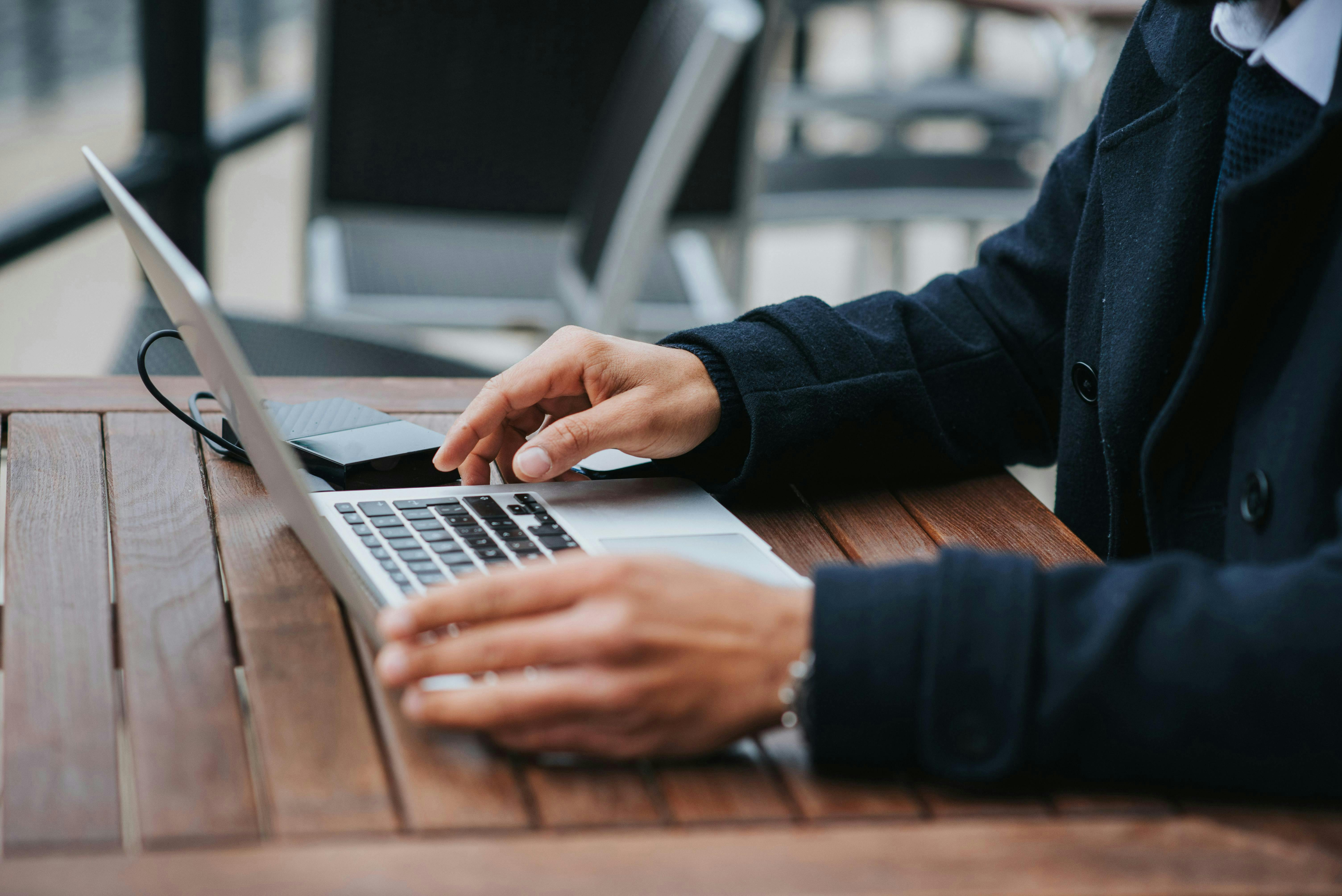 person working at computer