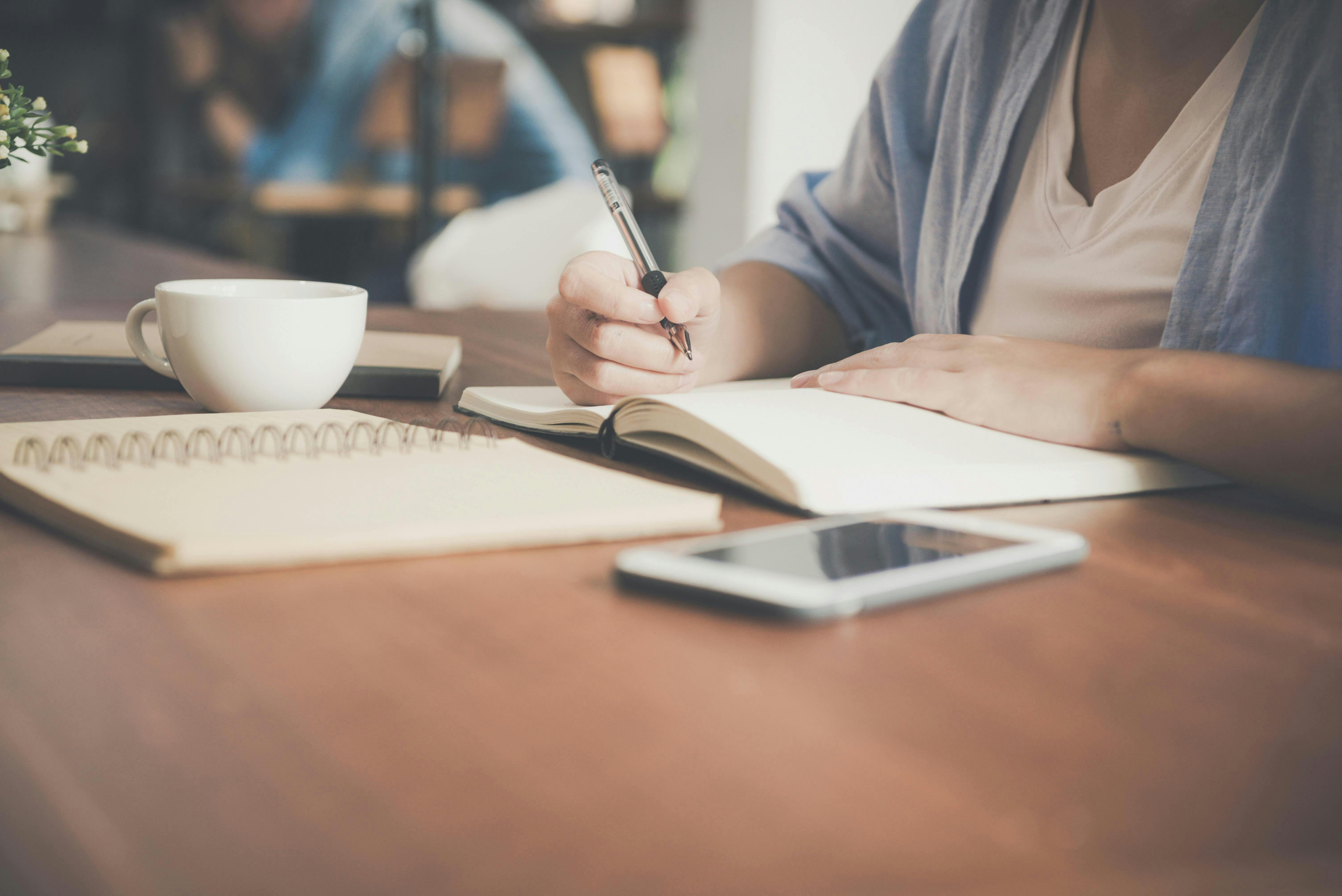 woman working at a desk