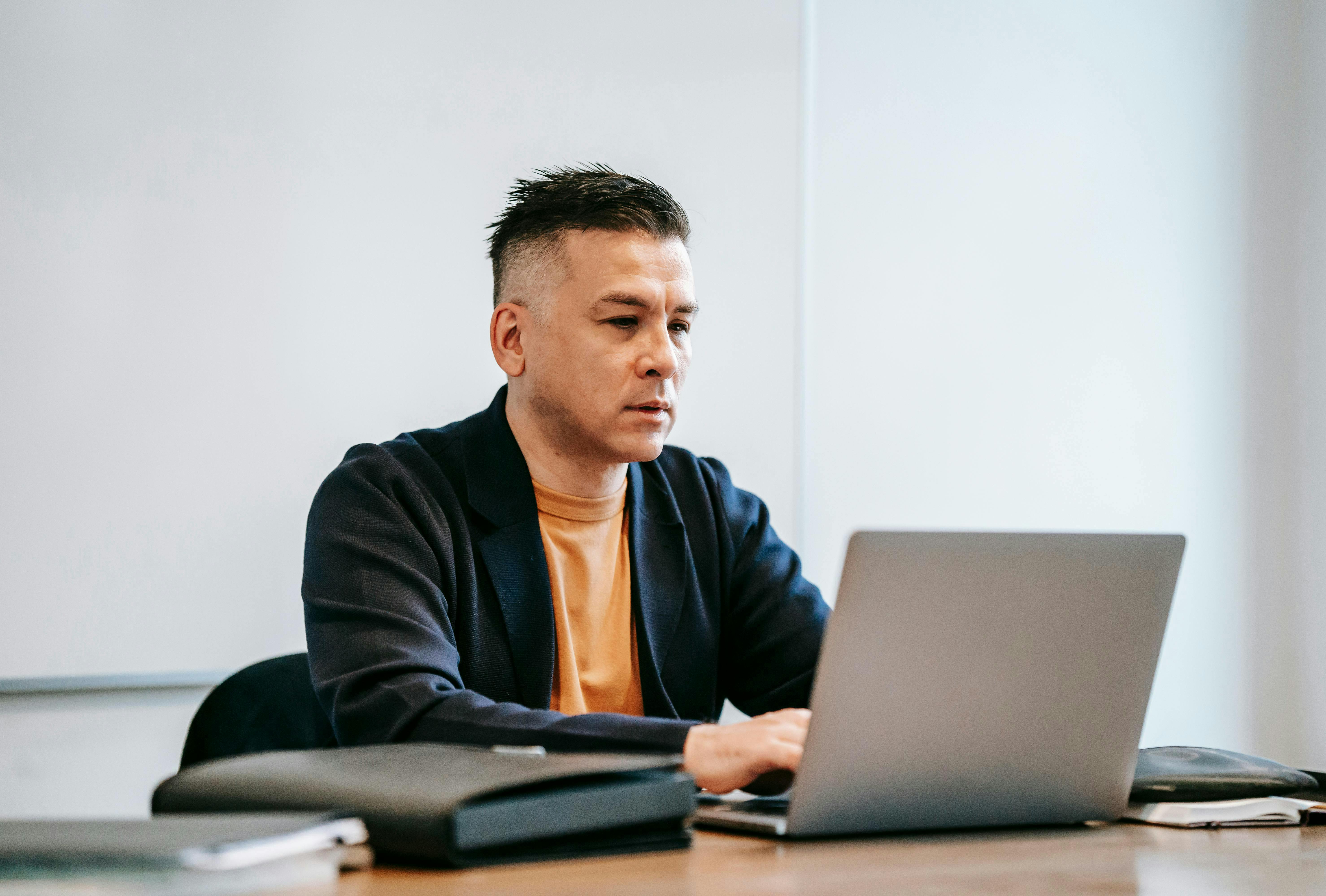 man on the computer