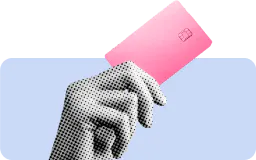 Hand holding credit card