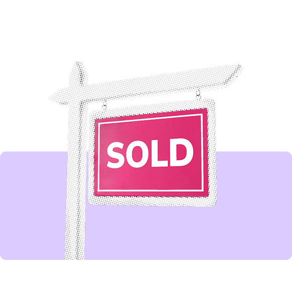 Yard sign that says Sold