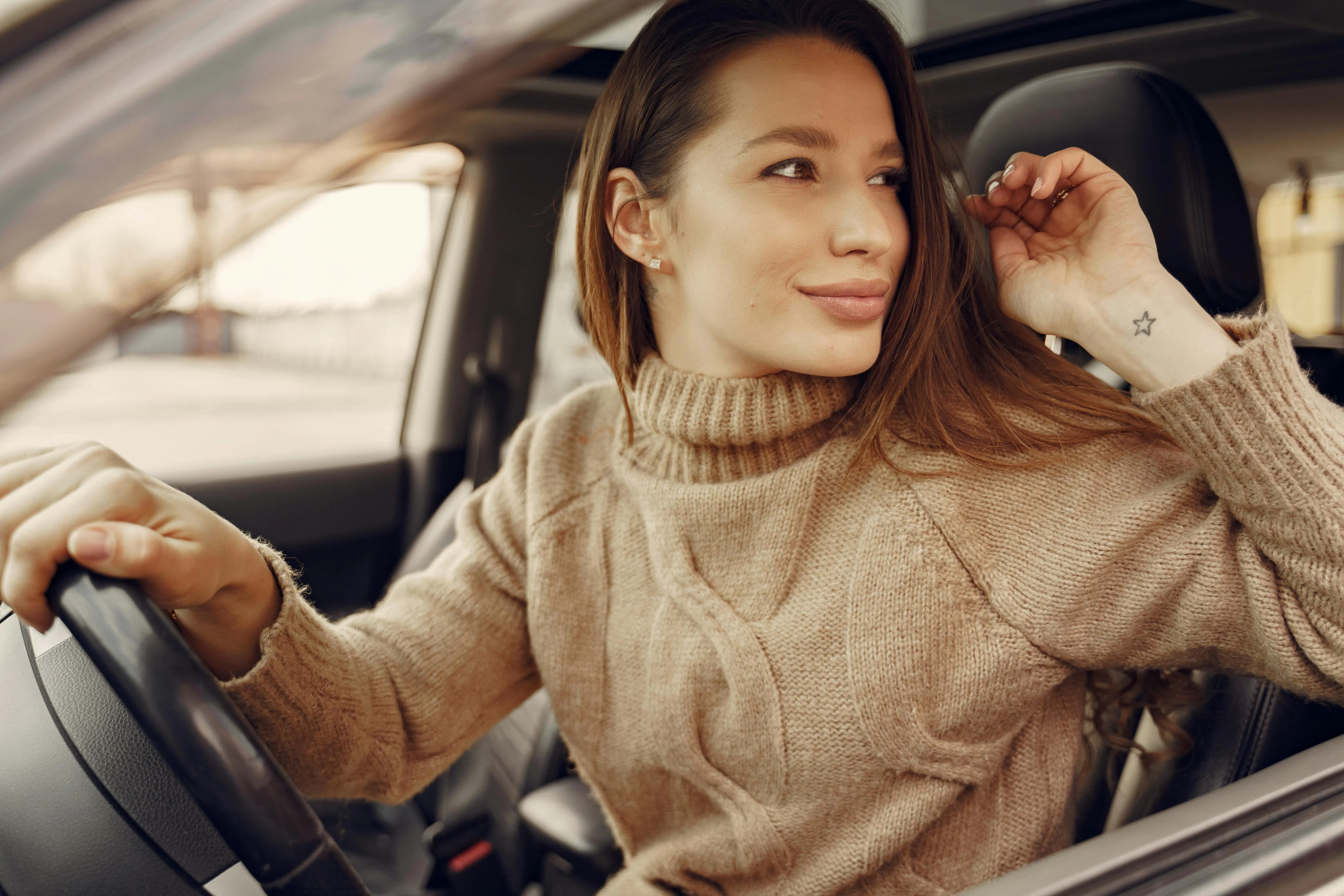 woman driving