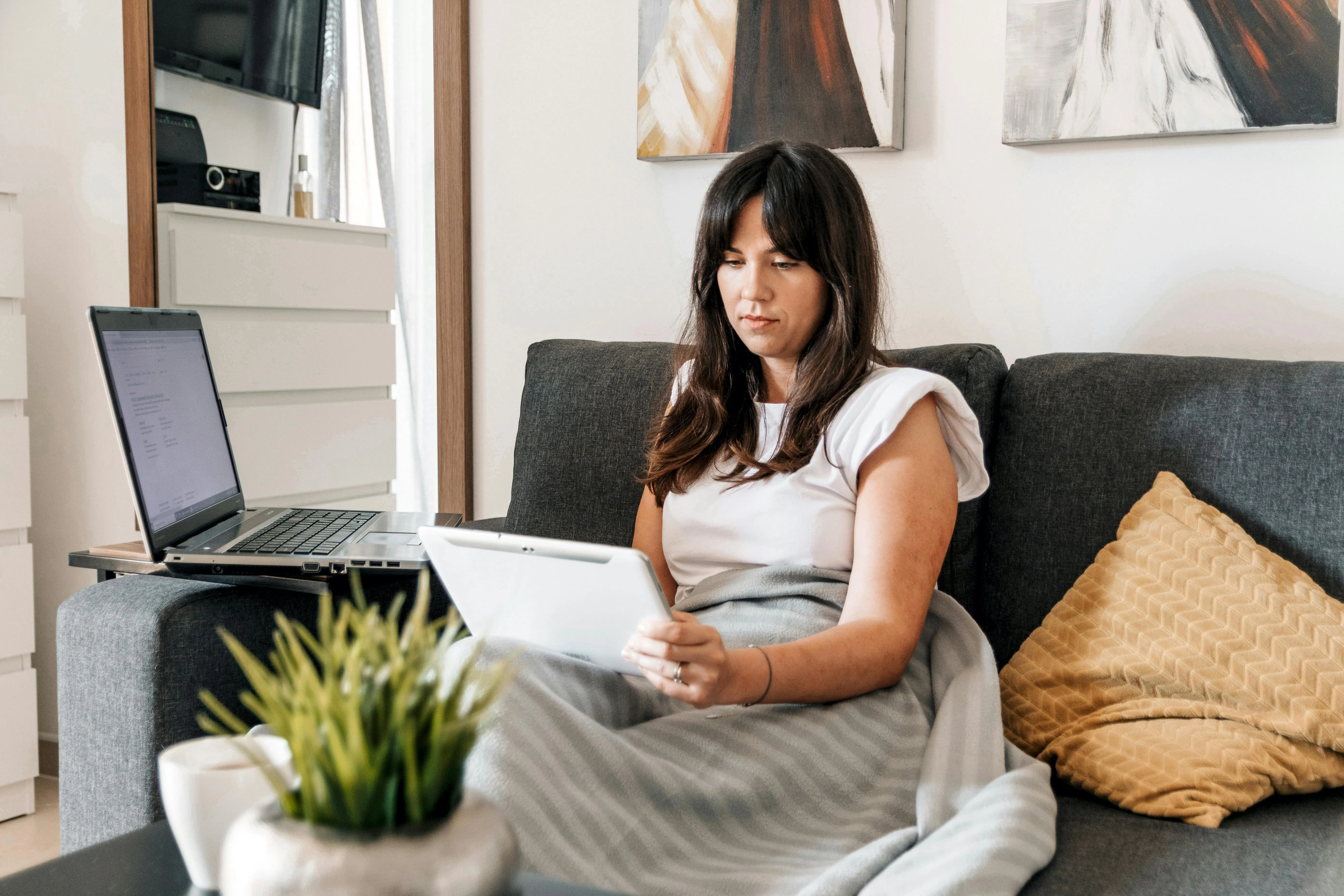 on the computer