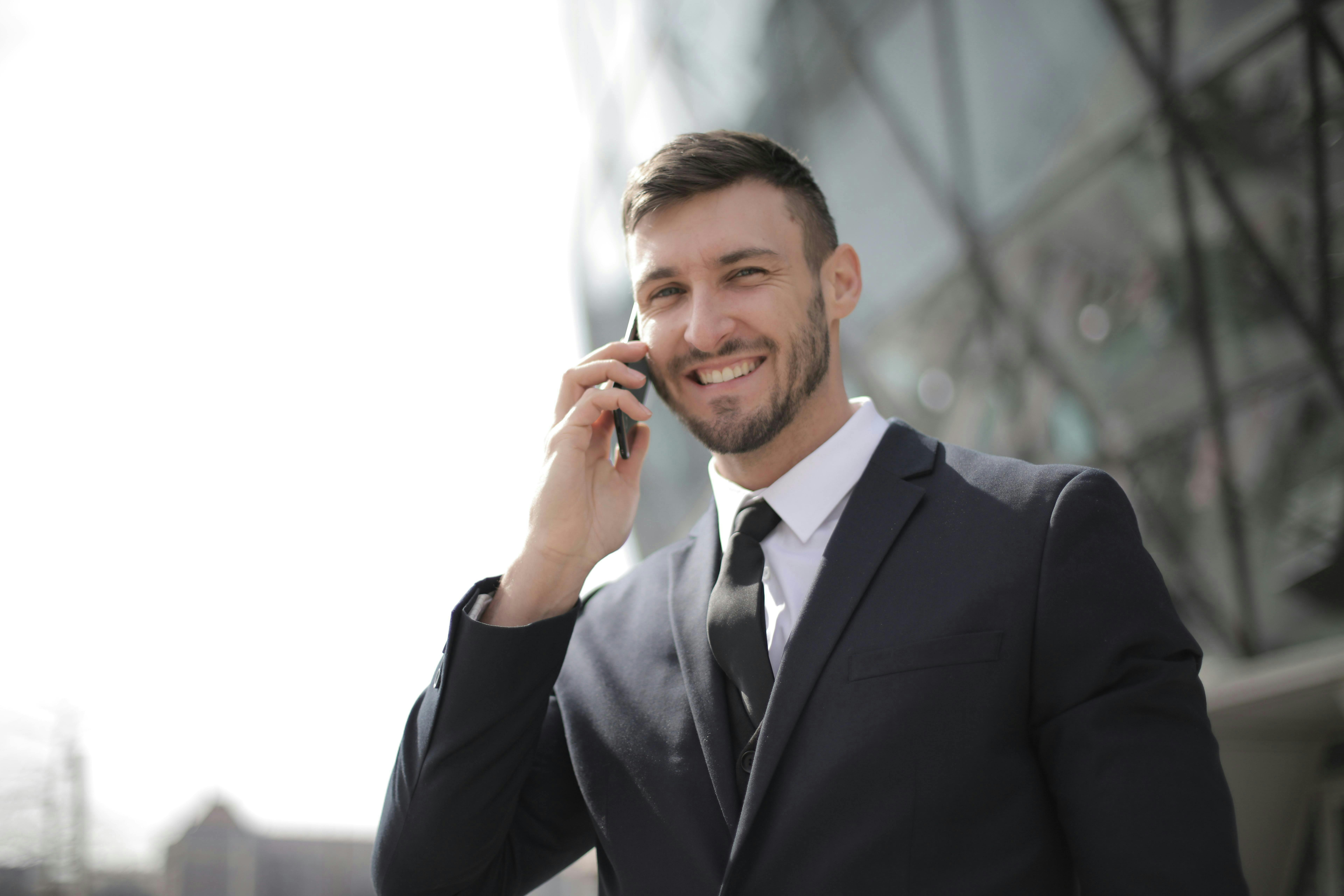 insurance agent on phone
